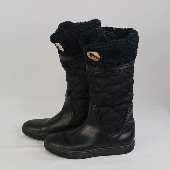 Moncler Blk Quilted Knit Trim - Picture 1 of 6